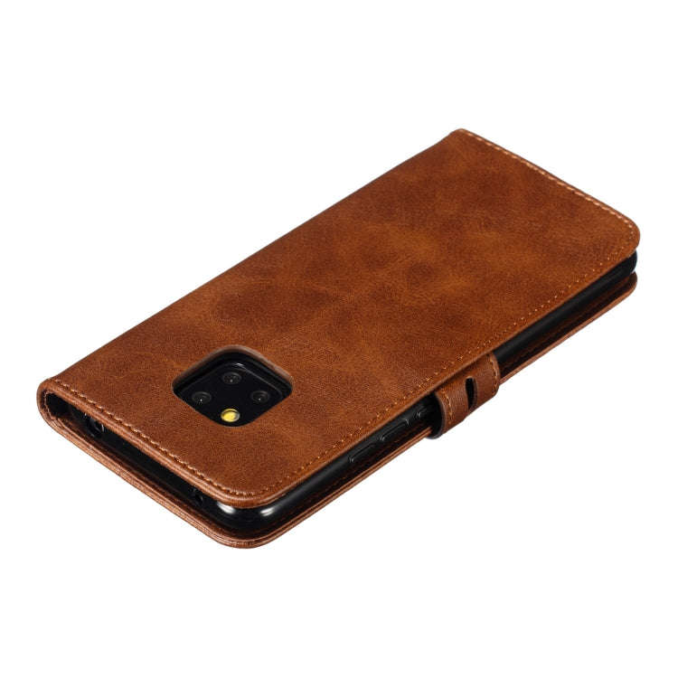 Leather Protective Case For Huawei Mate 20 Pro(Brown)