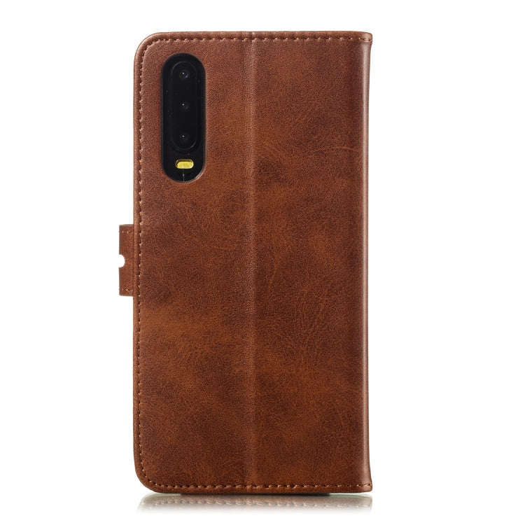 Leather Protective Case For Huawei P30(Brown)