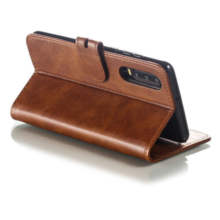 Leather Protective Case For Huawei P30(Brown)