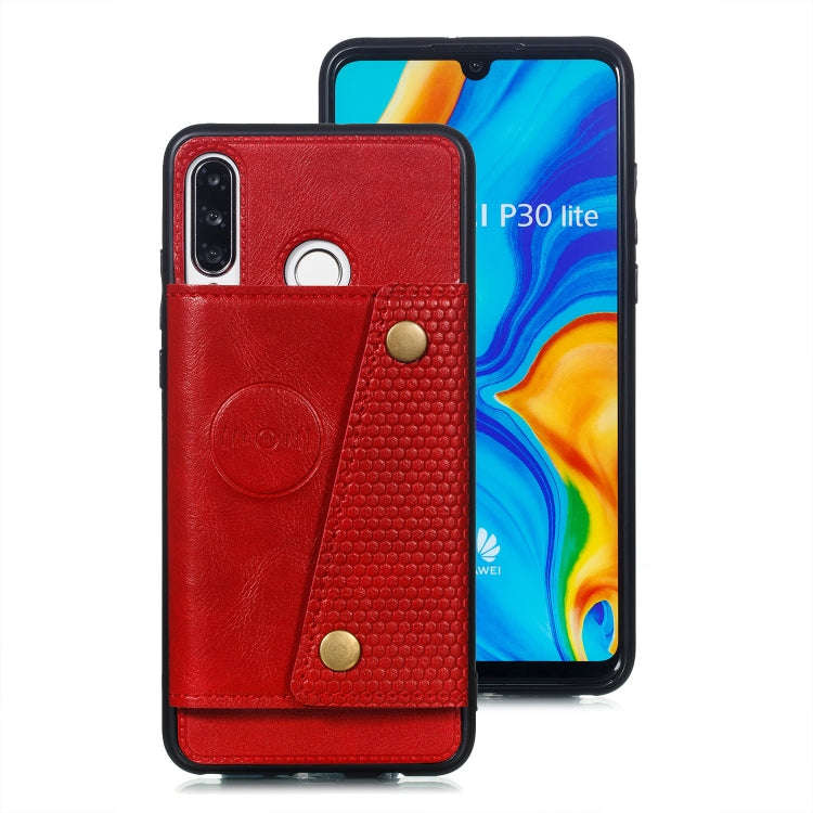 Leather Protective Case For Huawei P30 Lite(Red)