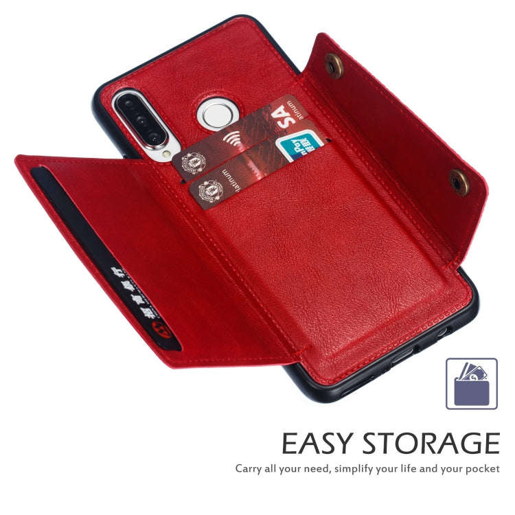 Leather Protective Case For Huawei P30 Lite(Red)