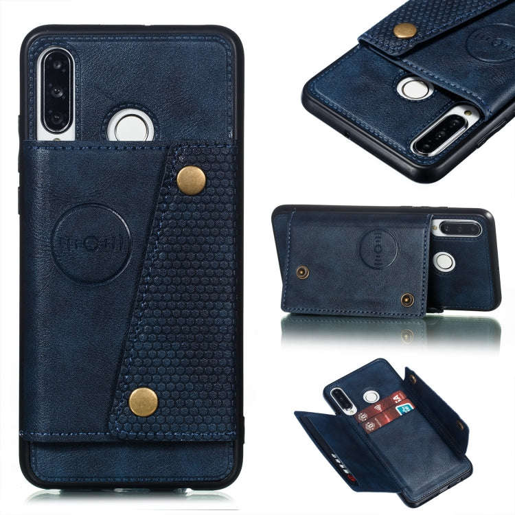 Leather Protective Case For Huawei P30 Lite(Blue)