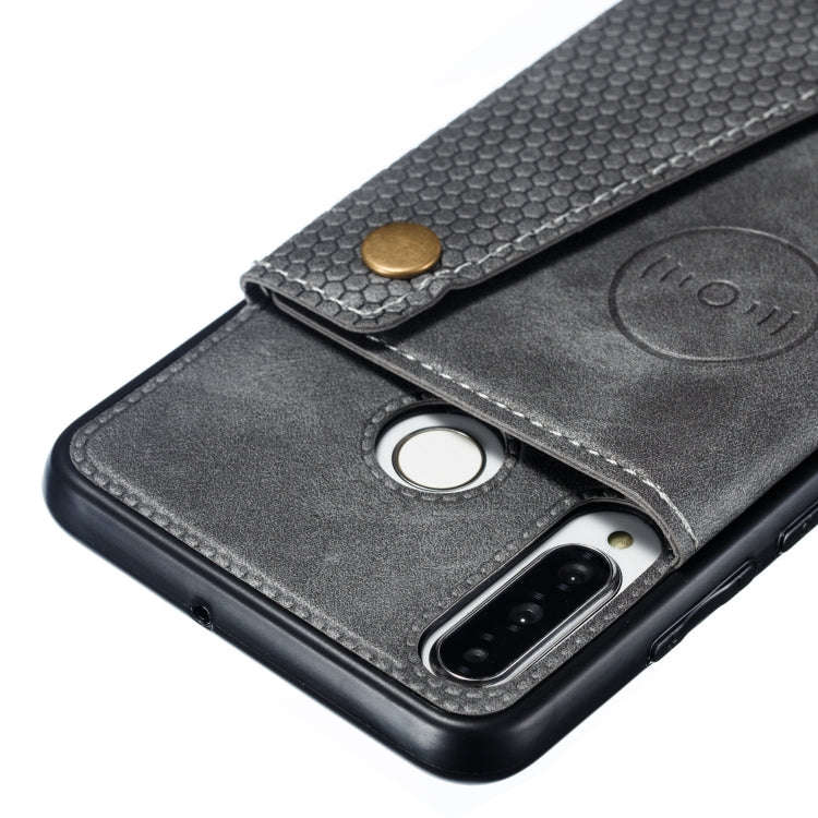 Leather Protective Case For Huawei P30 Lite(Gray)