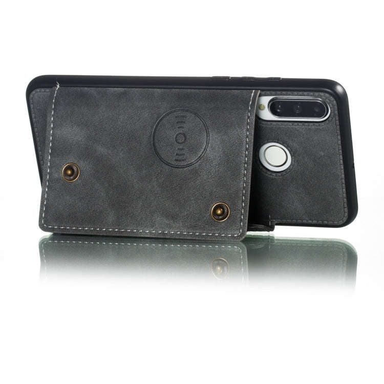 Leather Protective Case For Huawei P30 Lite(Gray)