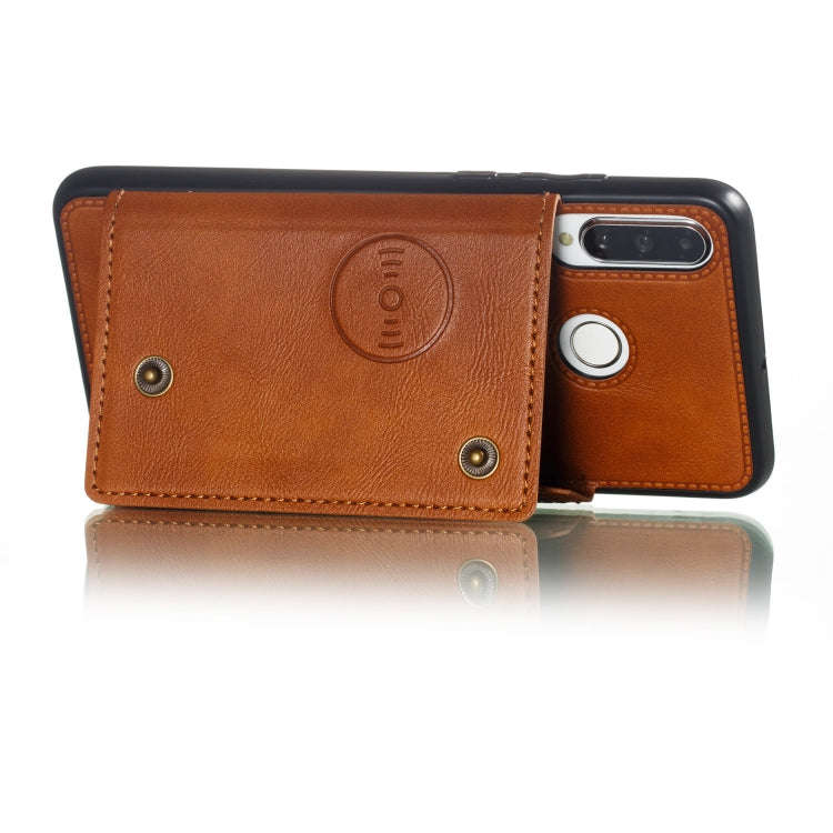 Leather Protective Case For Huawei P30 Lite(Brown)