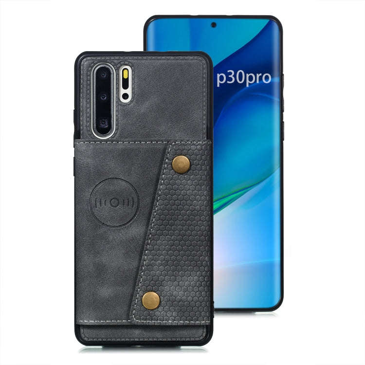 Leather Protective Case For Huawei P30 Pro(Gray)