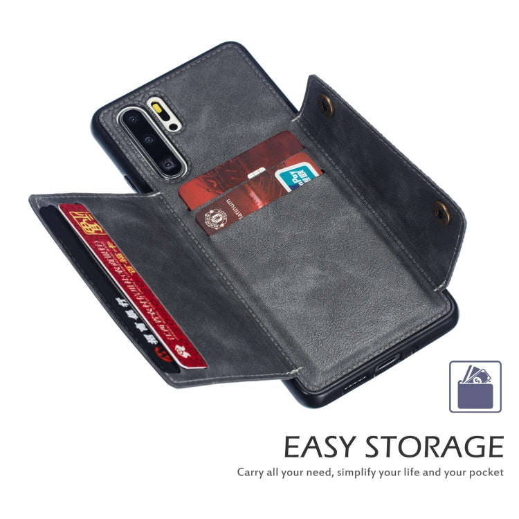 Leather Protective Case For Huawei P30 Pro(Gray)