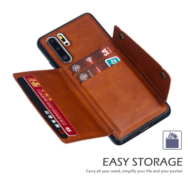 Leather Protective Case For Huawei P30 Pro(Brown)