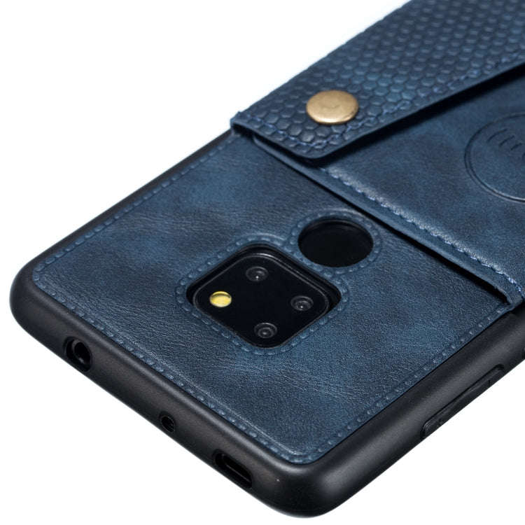 Leather Protective Case For Huawei Mate 20(Blue)