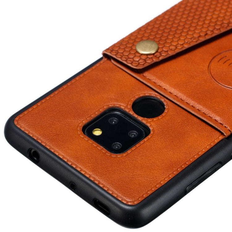 Leather Protective Case For Huawei Mate 20(Brown)