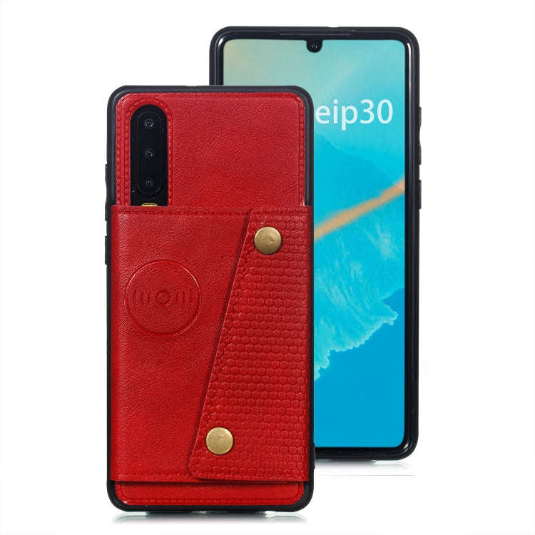 Leather Protective Case For Huawei P30(Red)