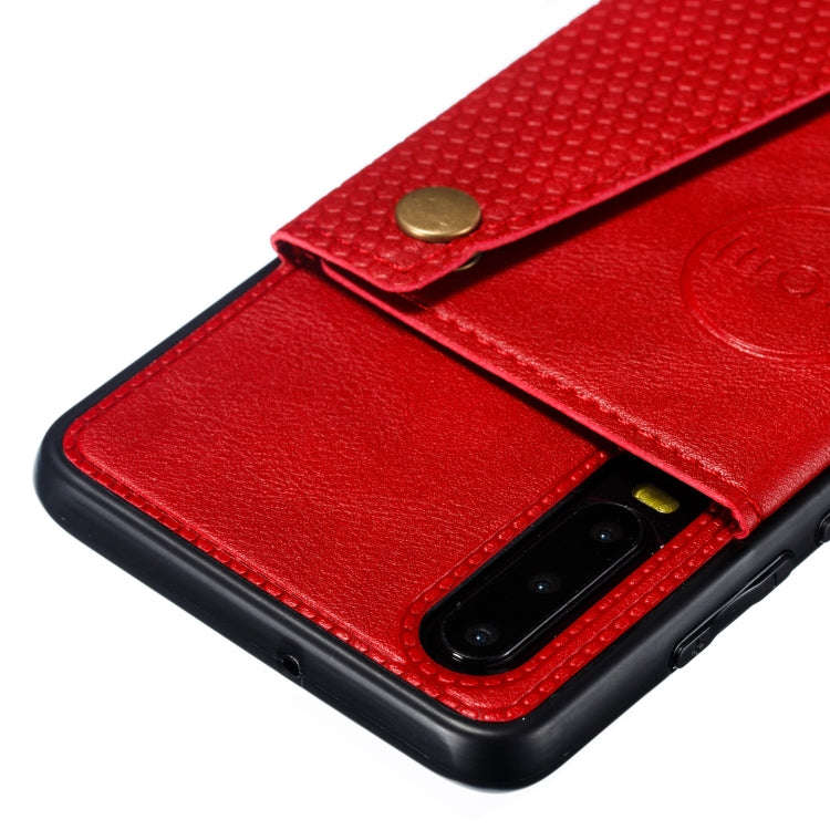 Leather Protective Case For Huawei P30(Red)