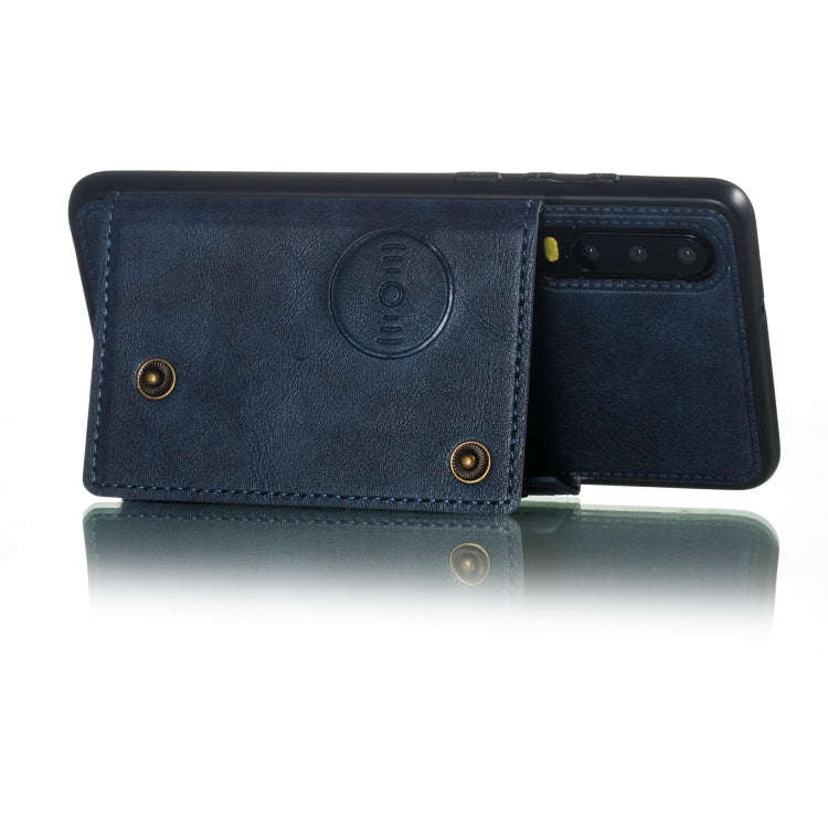 Leather Protective Case For Huawei P30(Blue)