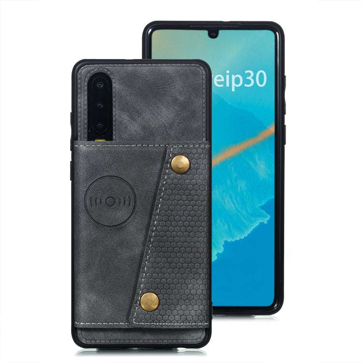 Leather Protective Case For Huawei P30(Gray)
