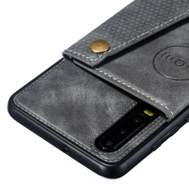 Leather Protective Case For Huawei P30(Gray)