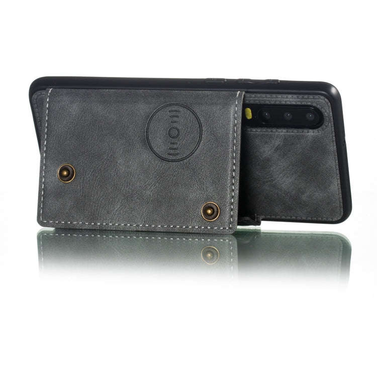 Leather Protective Case For Huawei P30(Gray)
