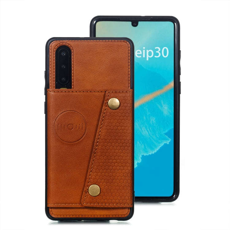 Leather Protective Case For Huawei P30(Brown)