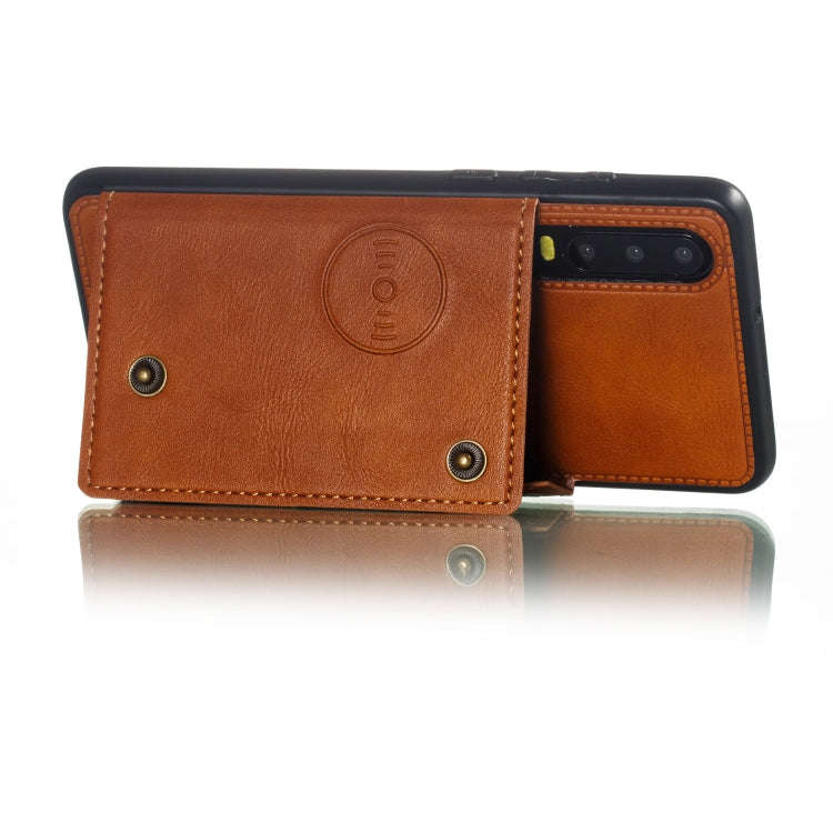 Leather Protective Case For Huawei P30(Brown)