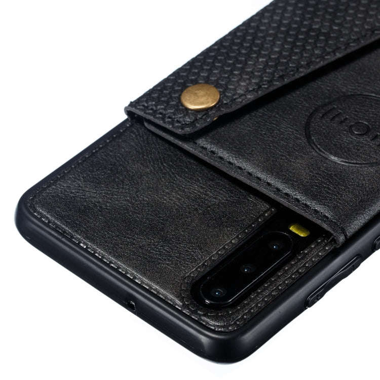 Leather Protective Case For Huawei P30(Black)
