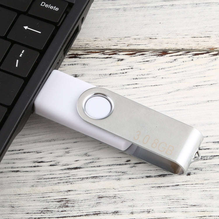 8GB Twister USB 3.0 Flash Disk USB Flash Drive (White)