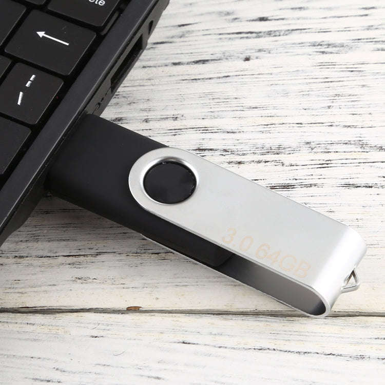 64GB Twister USB 3.0 Flash Disk USB Flash Drive (Black)