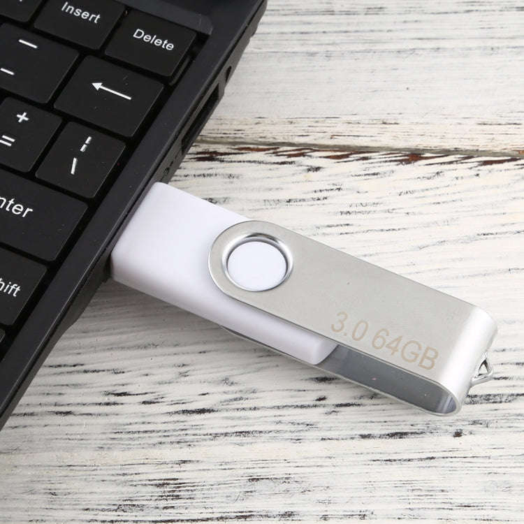 64GB Twister USB 3.0 Flash Disk USB Flash Drive (White)