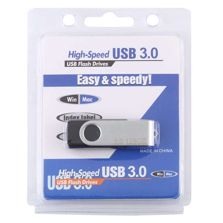 128GB Twister USB 3.0 Flash Disk USB Flash Drive (Black)