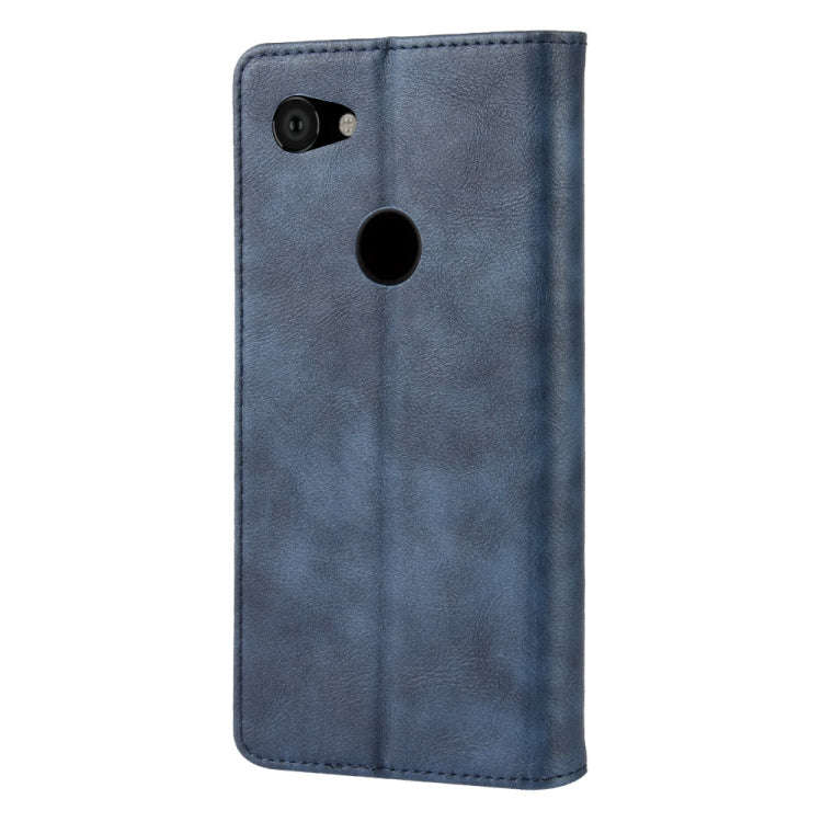 Magnetic Snap Retro Crazy Horse Texture Horizontal Flip Leather Case for Google Pixel 3 Lite, wit...
