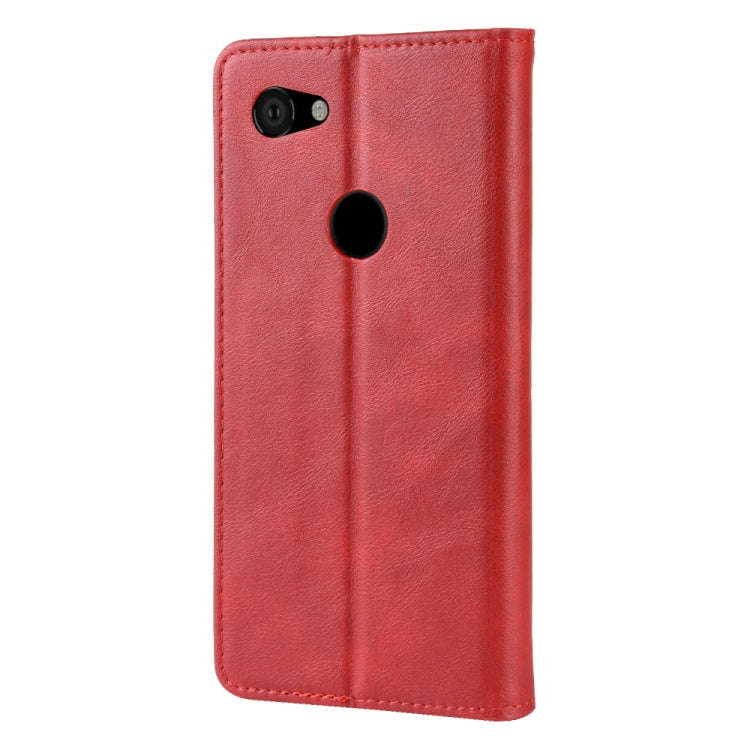 Magnetic Snap Retro Crazy Horse Texture Horizontal Flip Leather Case for Google Pixel 3 Lite, wit...