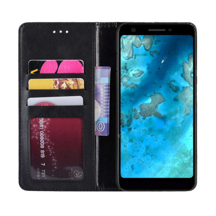 Magnetic Snap Retro Crazy Horse Texture Horizontal Flip Leather Case for Google Pixel 3 Lite XL, ...