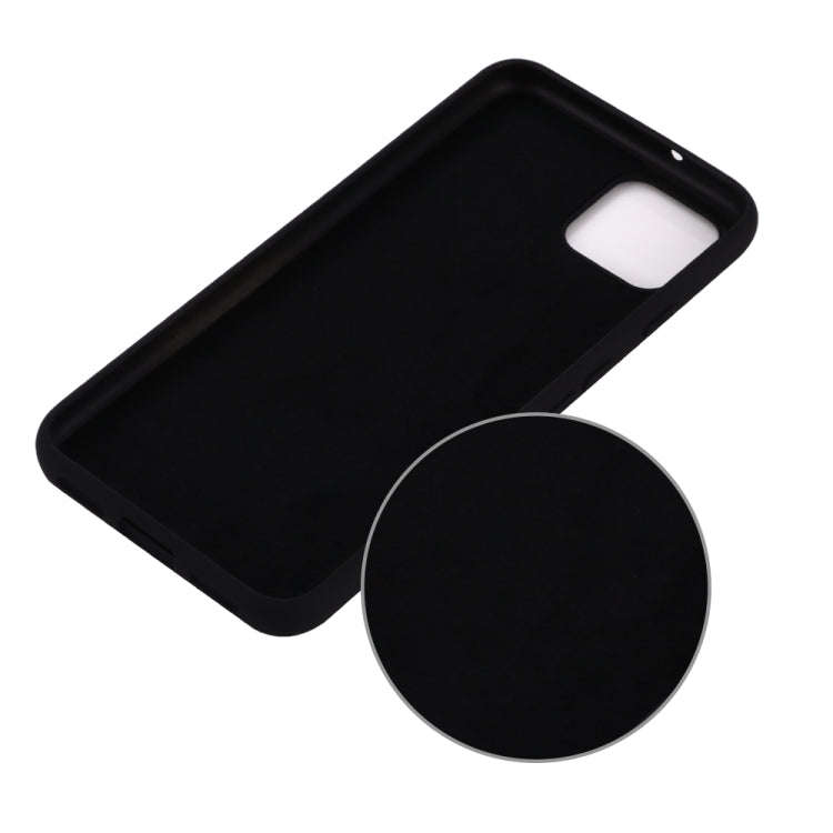 Solid Color Liquid Silicone Shockproof Full Coverage Case for Google Pixel 4XL (Black)