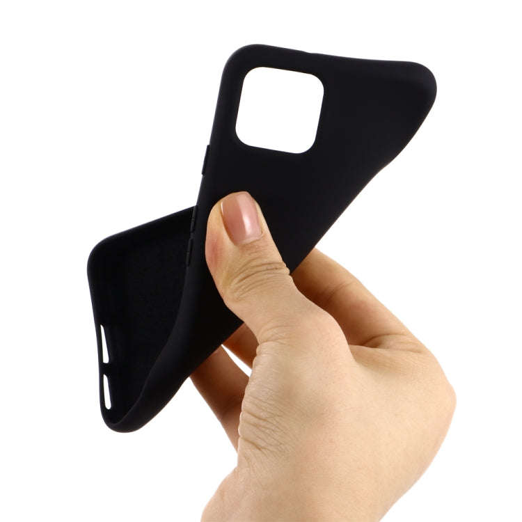 Solid Color Liquid Silicone Shockproof Full Coverage Case for Google Pixel 4XL (Black)