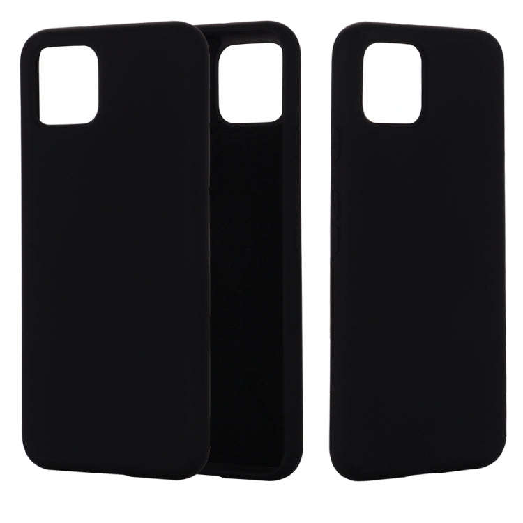 Solid Color Liquid Silicone Shockproof Full Coverage Case for Google Pixel 4XL (Black)
