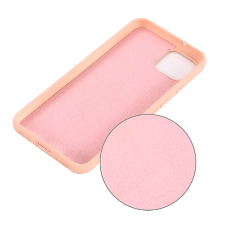 Solid Color Liquid Silicone Shockproof Full Coverage Case for Google Pixel 4XL (Pink)