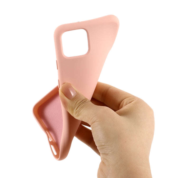 Solid Color Liquid Silicone Shockproof Full Coverage Case for Google Pixel 4XL (Pink)