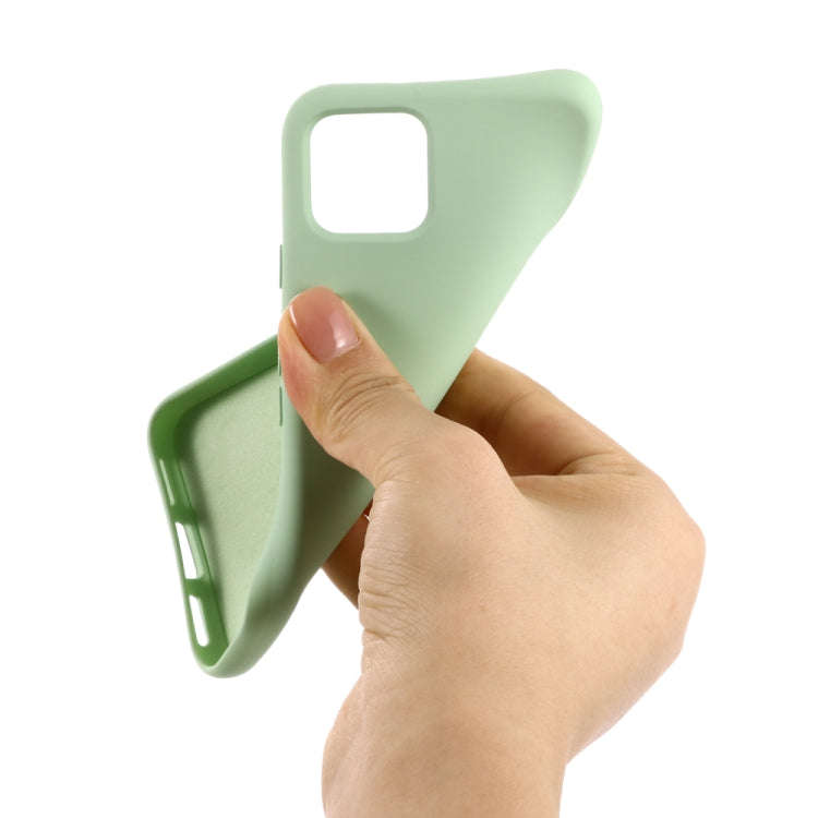 Solid Color Liquid Silicone Shockproof Full Coverage Case for Google Pixel 4XL (Green)