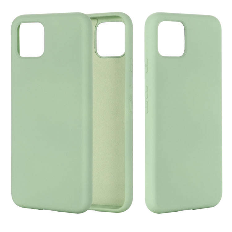 Solid Color Liquid Silicone Shockproof Full Coverage Case for Google Pixel 4XL (Green)