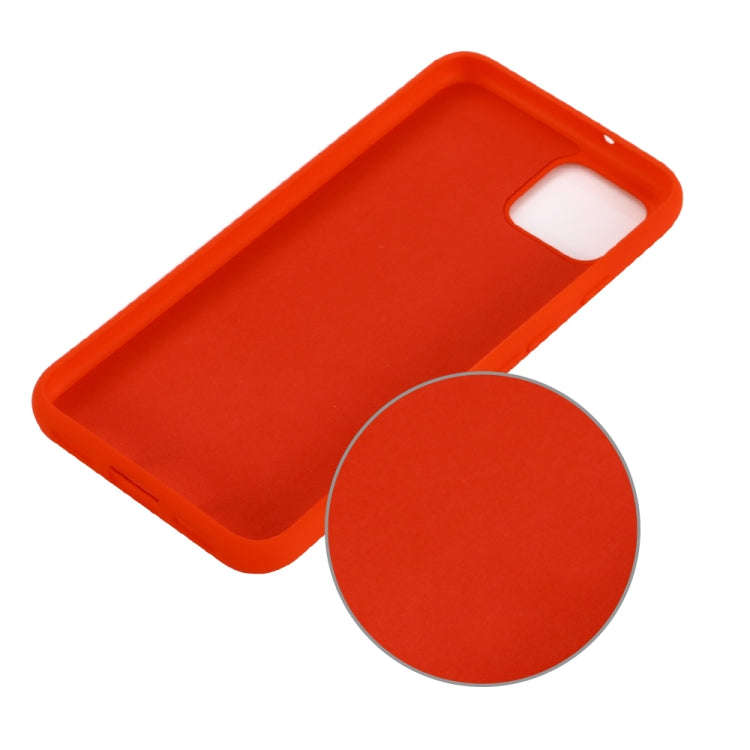 Solid Color Liquid Silicone Shockproof Full Coverage Case for Google Pixel 4XL (Red)