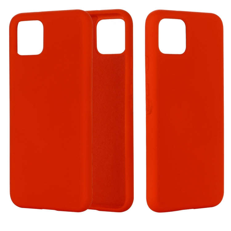 Solid Color Liquid Silicone Shockproof Full Coverage Case for Google Pixel 4XL (Red)