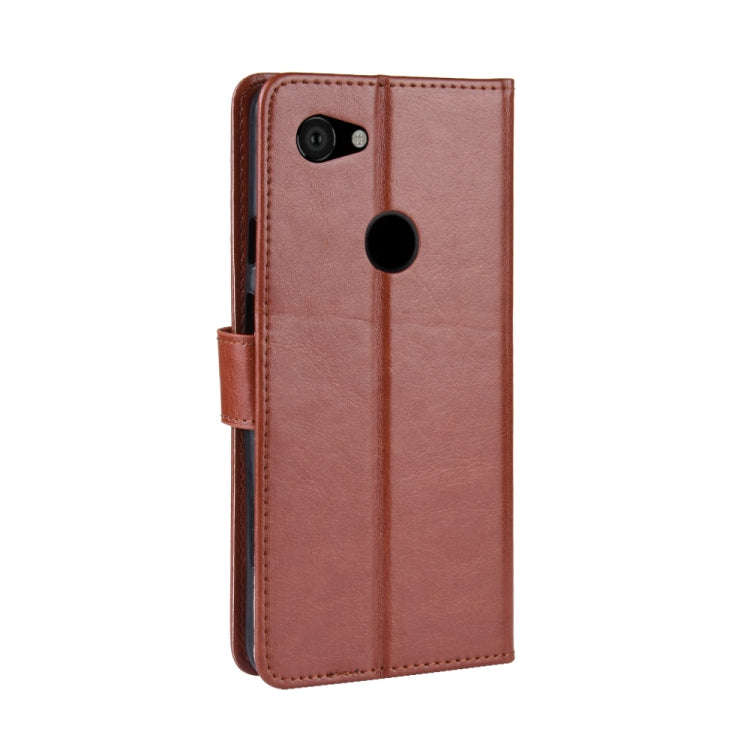 Retro Crazy Horse Texture Horizontal Flip Leather Case for Google Pixel 3XL lite, with Holder & C...