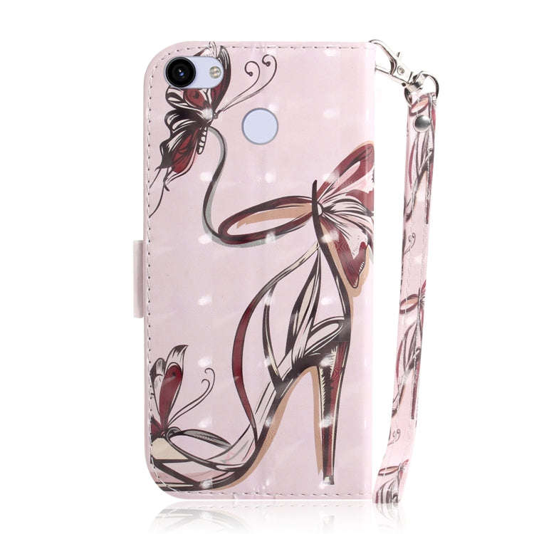 3D Painting Butterfly High Heels Pattern Coloured Drawing Horizontal Flip Leather Case for Google...