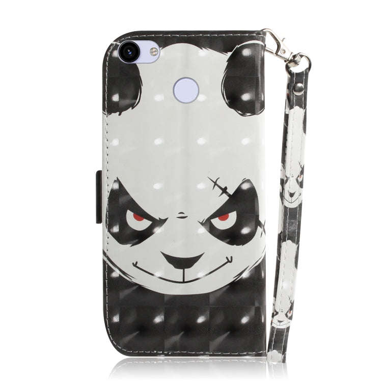 3D Painting Angry Bear Pattern Coloured Drawing Horizontal Flip Leather Case for Google Pixel 3a ...