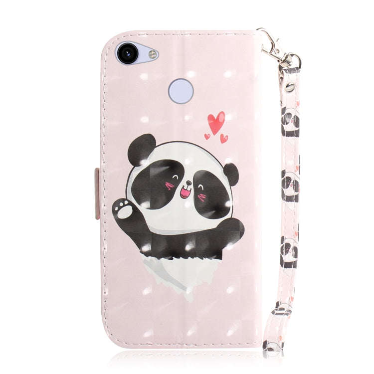3D Painting Love Bear Pattern Coloured Drawing Horizontal Flip Leather Case for Google Pixel 3a, ...
