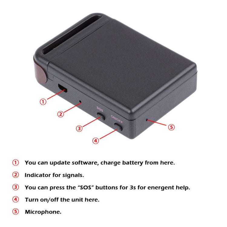 TK102B 2G GSM / GPRS /  GPS Locator Vehicle Car Mini Realtime Online Tracking Device Locator Trac...