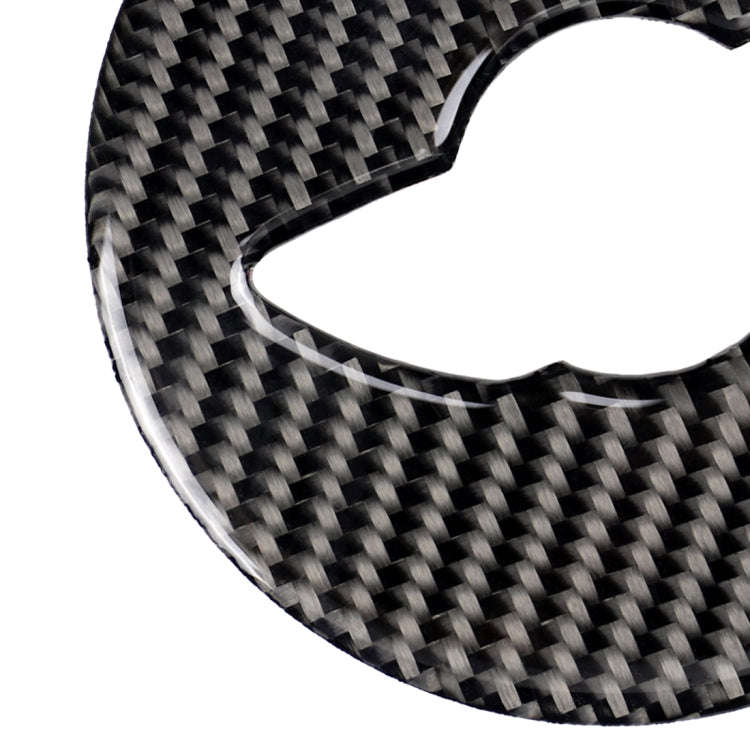 Car Steering Wheel Logo R Chassis Carbon Fiber Decorative Sticker for BMW MINI R55 / R56 / Countr...