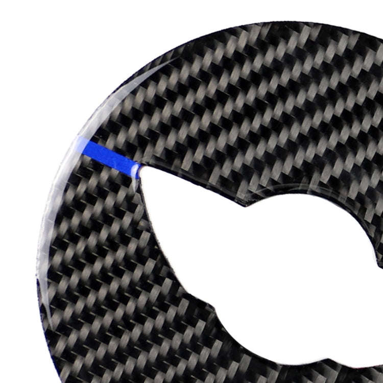 Red Blue Color Car Steering Wheel F Chassis Logo Carbon Fiber Decorative Sticker for BMW Mini Coo...