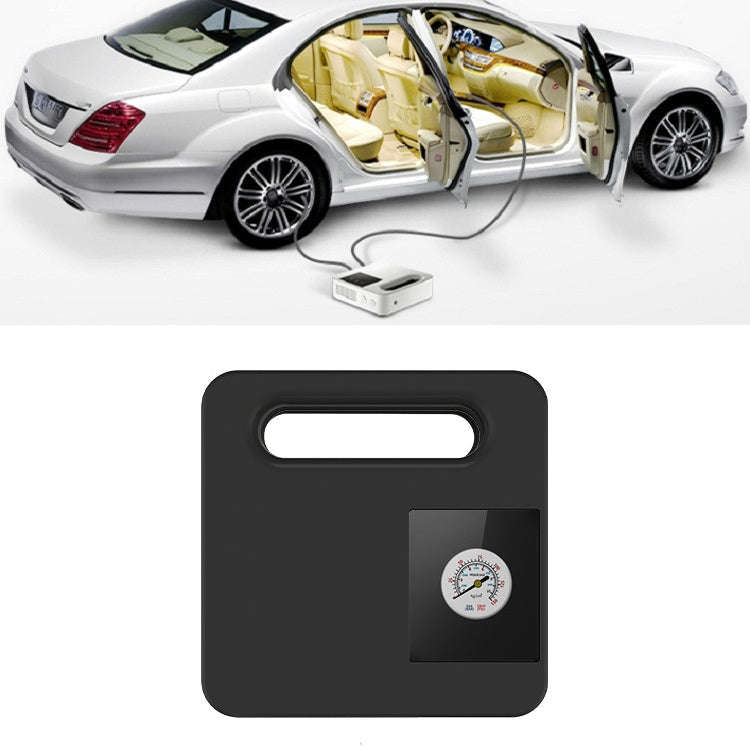 12V Car Air Pump Car Portable Tire Electric Pump, Style:Mechanical Version (Black)