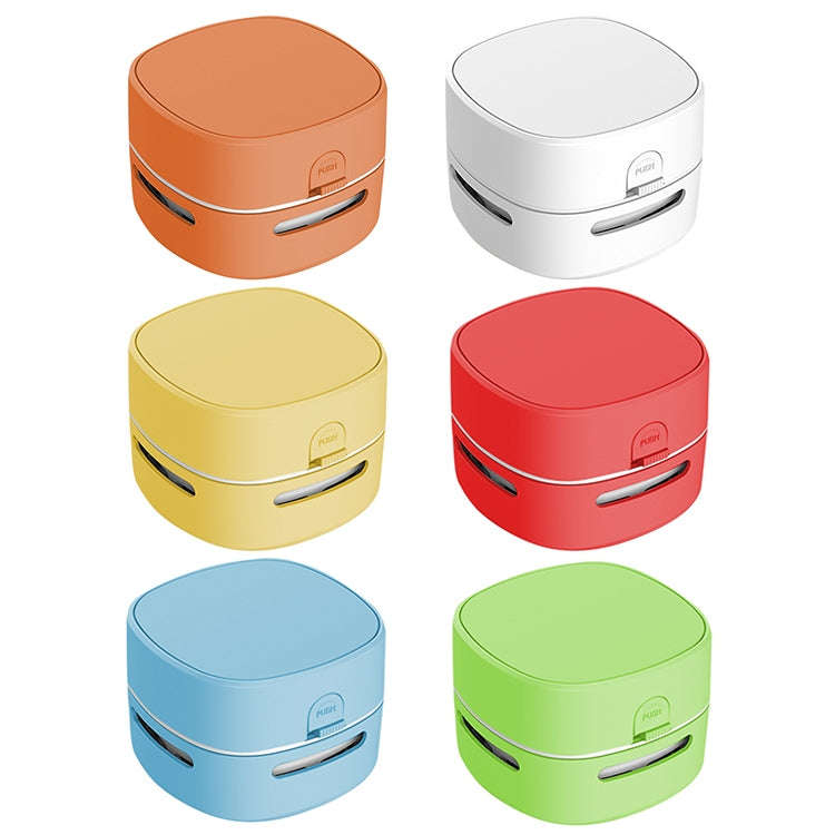 3W Hardcover Battery Style Portable Handheld Wireless Mini Desktop Vacuum Cleaner(White)
