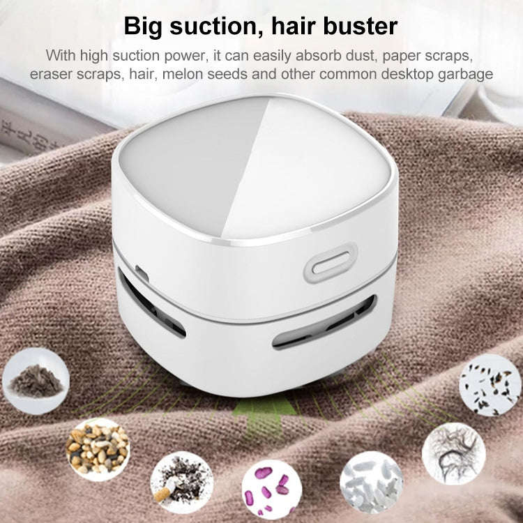 3W Hardcover Battery Style Portable Handheld Wireless Mini Desktop Vacuum Cleaner(Green)