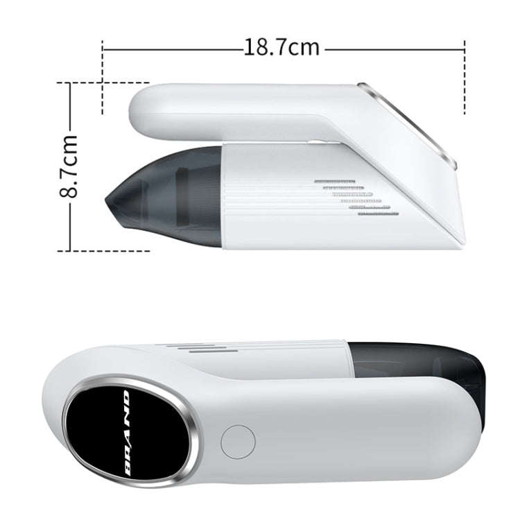 Portable Hand-held Folding Vacuum Cleaner (White)